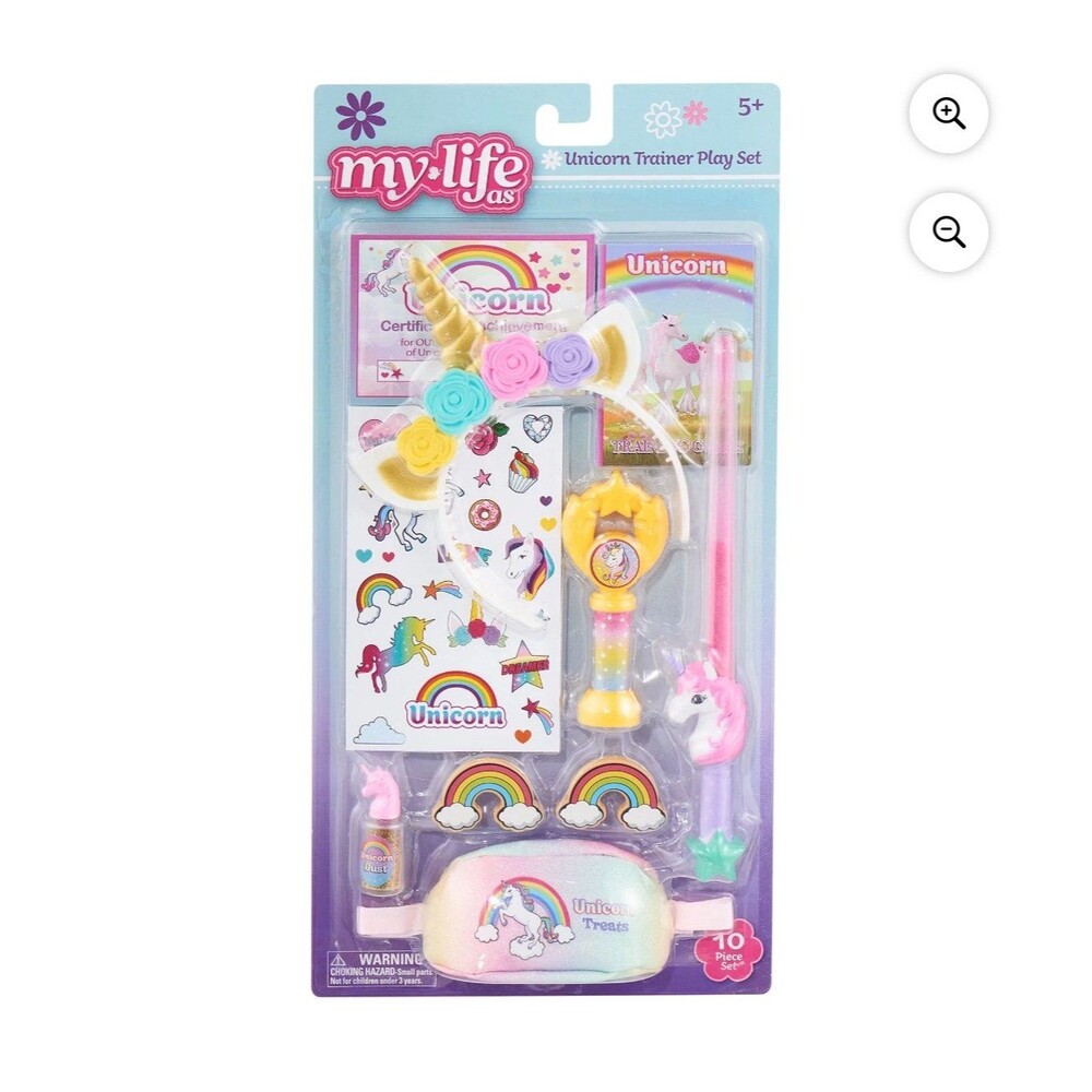 My life as Unicorn trainer set doll accessories for 18 inch dolls pretend play